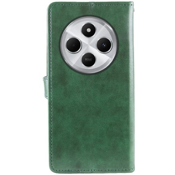 Шкіряний чохол-книжка GETMAN Gallant (PU) для Xiaomi Redmi 14C / Poco C75 Зелений | Зображення 2
