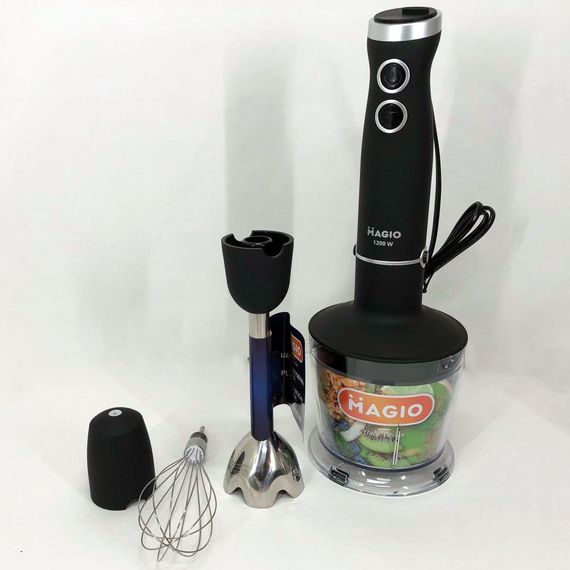 Блендер MAGIO MG-655, портативный блендер для смузи, ручной погружной блендер, QB-136 электрический блендер | Зображення 3