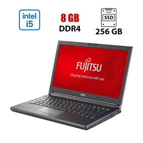 Ноутбук Fujitsu LifeBook E546 / 14" (1920x1080) IPS / Intel Core i5-6200U (2 (4) ядра по 2.3 - 2.8 GHz) / 8 GB DDR4 / 256 GB SSD / Intel HD Graphics 520 / WebCam б/у