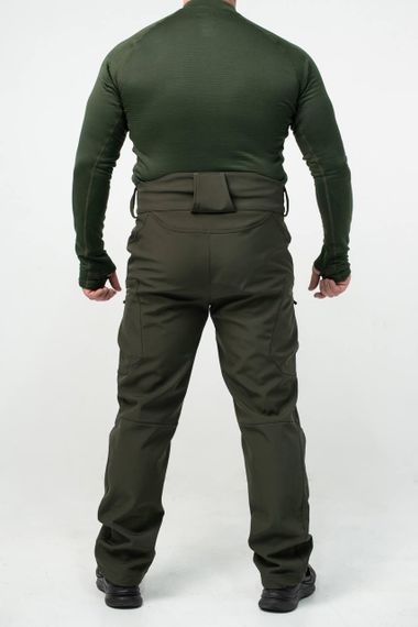 Утеплені Військові штани Soft Shell Military олива | Зображення 1