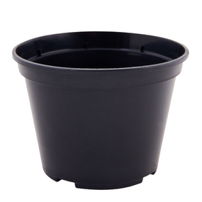 Вазон для розсади 28*22см круглий чорний Алеана