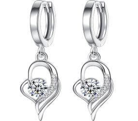Серьги подвески Primo Fly Heart - White