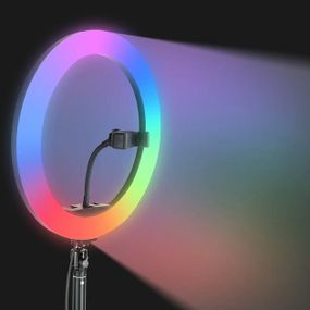 Постоянный свет для фотографа блогера, Кольцевая светодиодная led лампа ring, Прожектор для блогеров KU-97