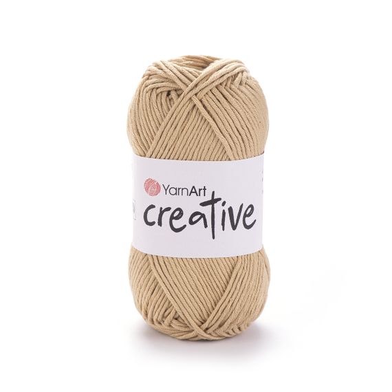 Пряжа YarnArt CREATIVE Креатив № 233 бежевий бавовна, нитки для в'язання