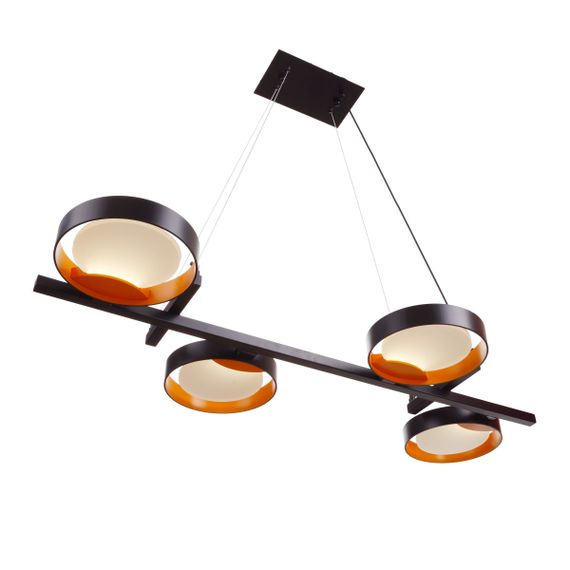 Светильник потолочный подвесной BR-01 666S/4 LED 20W NW BK/G | Зображення 6