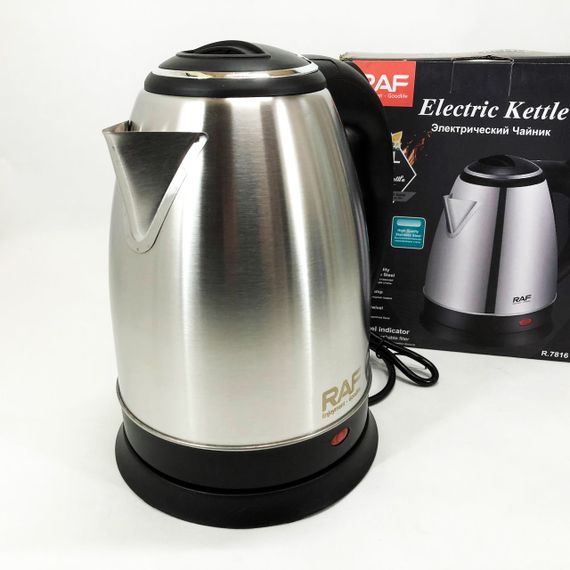 Чайник красивий електричний RAF R.7816 2 л 1500 Вт, Вишуканий електрочайник, Хороший чайник для дому UV-69 | Зображення 7