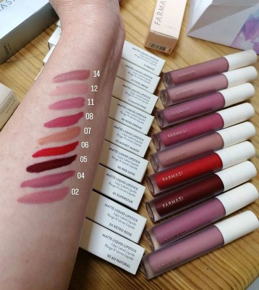 Жидкая Матовая Помада Farmasi 11 Mauve Pink 4 г | Зображення 8