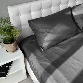 Комплект наволочок Emily Fiber Grey Stripe мікрофібра 50х70 см 2 шт сірий (94193855)