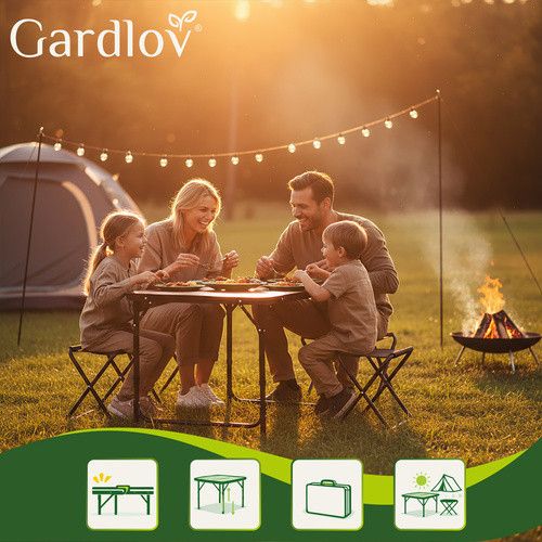 Розкладний садовий стіл + 4 стільці Gardlov 27304 | Зображення 9