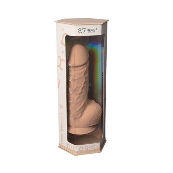 Фалоімітатор SilexD Norman Flesh (MODEL 4 size 8.5in), двошаровий, силікон + Silexpan, діаметр 5 см | Зображення 6
