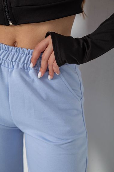 Спортивные штаны женские, цвет голубой, 238R345-1 | Зображення 4