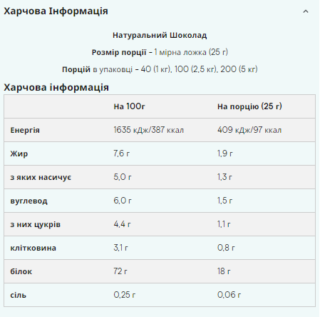 Impact Whey Protein - 1000g Natural Chocolate | Зображення 1
