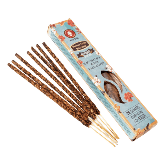 Аромапалички Пало Санто Наг Чампа  Smudge Nag Champa Palo Santo 25г BIG BELL 8904384404374