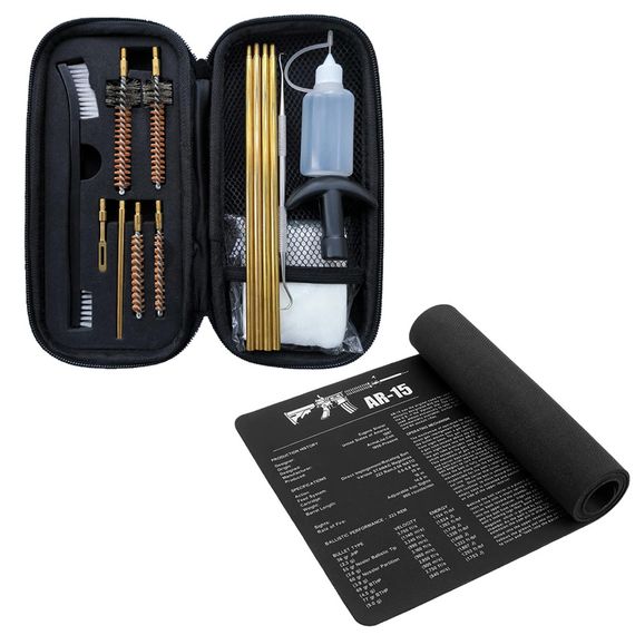 Набір UAD для чищення зброї калібри 7.62 (.30) та 5.56 (.223) з килимком AR-15 90х30см
