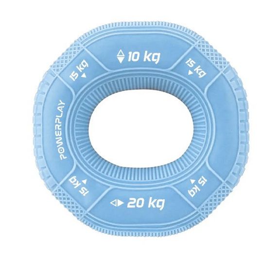 Еспандер кистьовий силіконовий PowerPlay PP-4331 Hand Grip Light 10-15-20 кг Блакитний (PP_4331_Blue_(10-15-20))