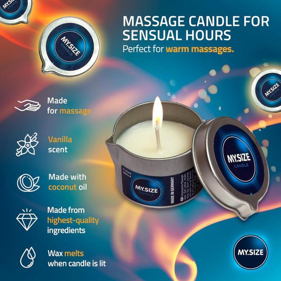 Масажна свічка - My.Size Vanilla, 40 мл sexstyle | Зображення 2