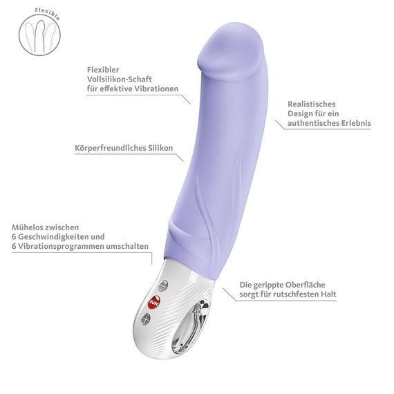 Вібратор для точки G Fun Factory BIG BOSS Purple, дуже потужний, 23,5 см Sex Aura | Зображення 7