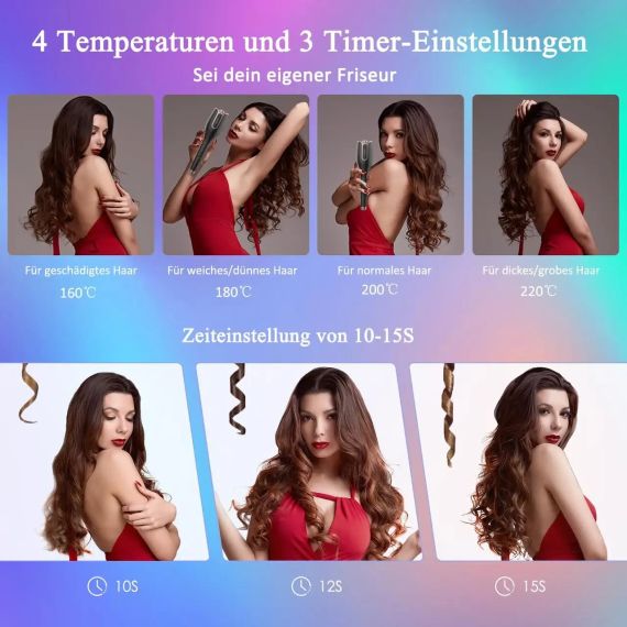 Автоматична плойка BUJIYI для великих кучерів — ідеальні локони без зусиль | Зображення 1