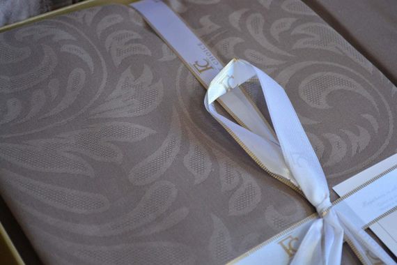 Постільна білизна First Choice Jacquard Satin 200 х 220 см Tecna Mink | Зображення 1
