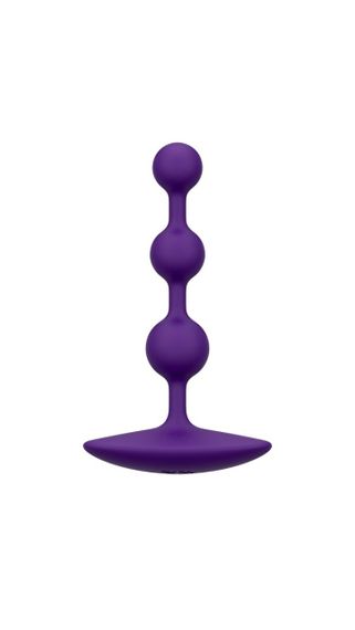 Анальные бусы Romp Amp Dark Purple, силикон, макс. диаметр 2,6 см sexstyle