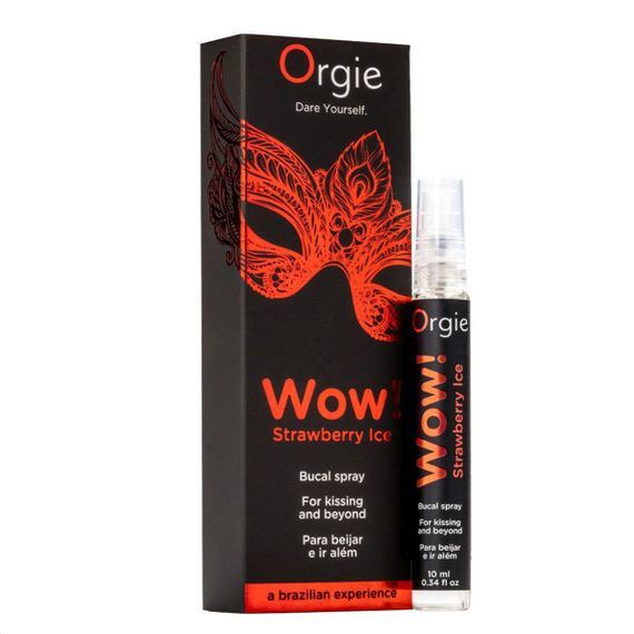 Спрей для орального сексу ORGIE WOW BUCAL SPRAY STRAWBERRY ICE ПОЛУНИЦЯ, 10 МЛ | Зображення 2