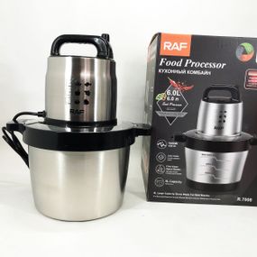 Побутовий потужний подрібнювач продуктів RAF R.7008 6 л 1600 Вт, Електричний блендер KR-85