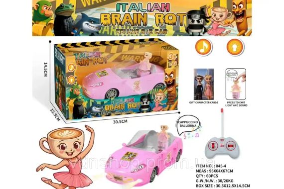 Машинка радіокерована Italian Brain Rot - Deluxe R/C Car "Ballerina Cappuccina"