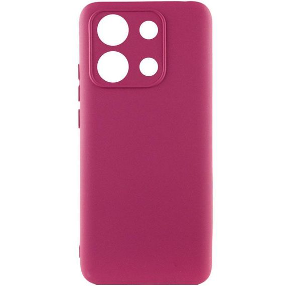 Чохол Silicone Cover Ummi Lakshmi Full Camera (AA) для Xiaomi Redmi Note 14S Бордовий / Marsala