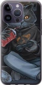 Чохол на iPhone 14 Pro Max gamer cat із силікону FCh_033271