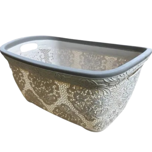 Кошик для білизни 51,5*35,5*25,5см б/кришки антрацит Lace ELIF