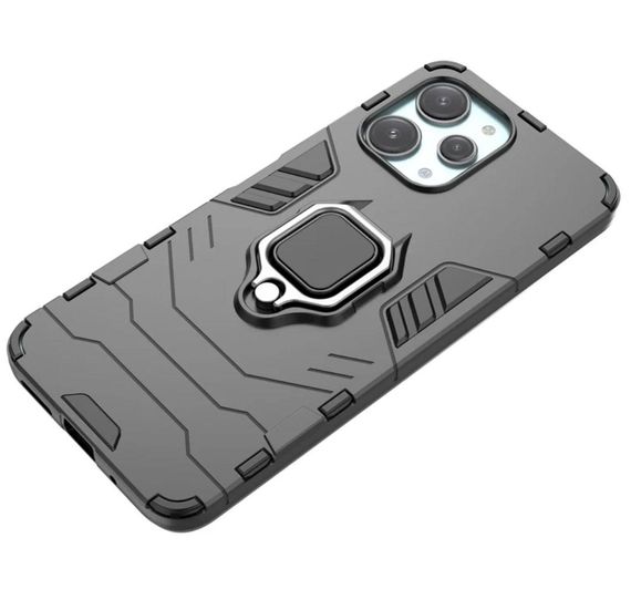 Чехол бампер Primolux Ring Armor для Xiaomi Redmi 12 / Redmi Note 12R / Poco M6 Pro 5G - Black | Зображення 4