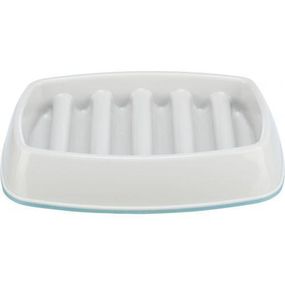 Миска Trixie Медленное кормление для кошек, 21х14 см, 250 мл (серая)