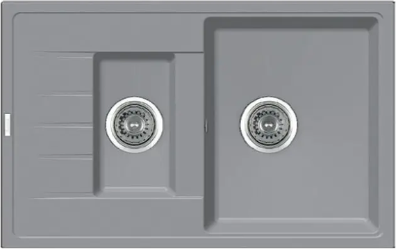 Кухонна мийка Fabiano Classic 78x50x15 Grey Metallic 8221.201.0069