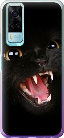 Чехол на Vivo Y31 Чёрная кошка "932u-584-17620"