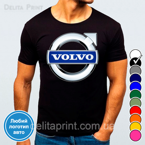 Футболка з принтом авто "Вольво/Volvo"