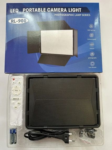 Світлодіодна панель Camera light RL-900 лампа для відео та фото 3000k-6500k з пультом ДК | Зображення 5