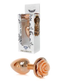 Анальна пробка - Jewellery Red Gold Rose Plug Peach Sex Aura