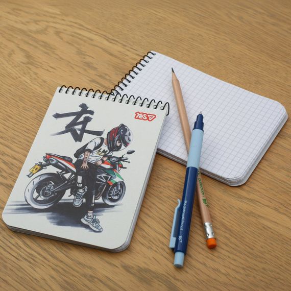 Зошит для записів А6 YES Moto 152300 80 аркушів | Зображення 4
