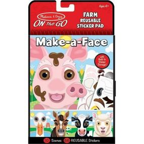 Набір для творчості Melissa&amp;Doug Блокнот з багаторазовими наліпками Ферма (MD30511)
