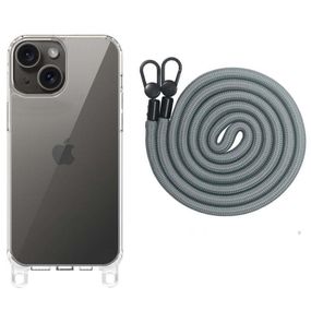 Чохол TPU Transparent with Straps для Apple iPhone 13 / 14 (6.1")
