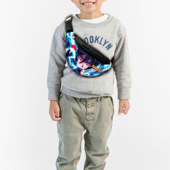 Набор детский Аниме Наруто Акацуки рюкзак 36х27см сумка-бананка,кружка с принтом для мальчика (01647) | Зображення 2