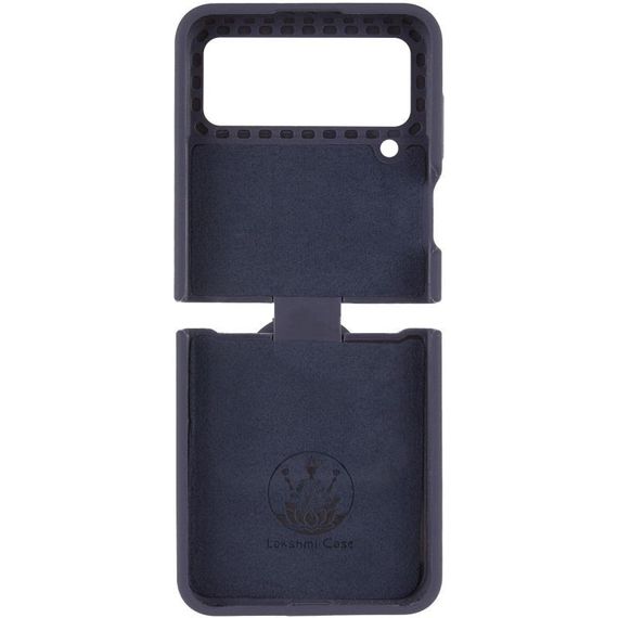 Чохол Foldables Silicone Cover Lakshmi (AAA) для Samsung Galaxy Z Flip4 Білий / White Темно-синій / Midnight blue | Зображення 2