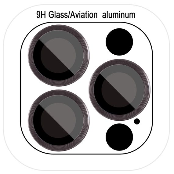 Захисне скло Metal Classic на камеру (у упак.) для Apple iPhone 18 Pro (6.3") / 18 Pro Max (6.9") Бордовий / Deep Cherry