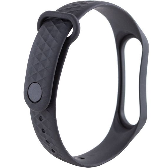 Ремешок Rhomb для Xiaomi Mi Band 3/4 Чорний