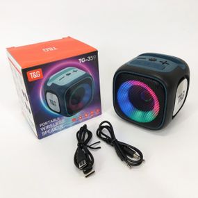 Хороша бездротова колонка портативна колонка Блютуз з якісним звуком і підсвічуванням QI-29