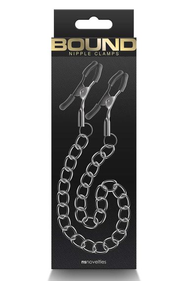Затискачі для сосків - Bound Nipple Clamps Dc2 Gunmetal sexstyle