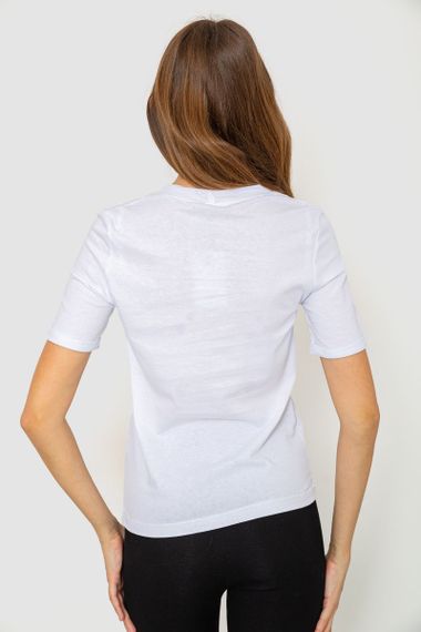 Жіноча футболка з принтом, колір білий, 241R122 | Зображення 3