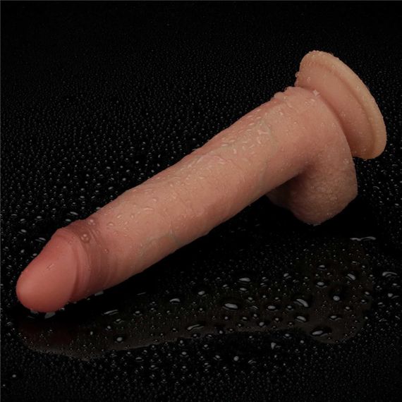 Фалоімітатор - Sliding Skin Pro Dual Layer Silicone Dong 8.5" Flesh #2 Sex Aura | Зображення 9