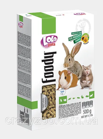 Корм для гризунів та кроликів Lolo Pets гранульований 500 г LO-71000
