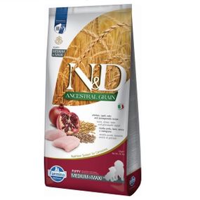 Сухий корм з куркою для цуценят середніх та великих порід Farmina N&D Chicken & Pomegranate Puppy Medium & Maxi, 12 кг